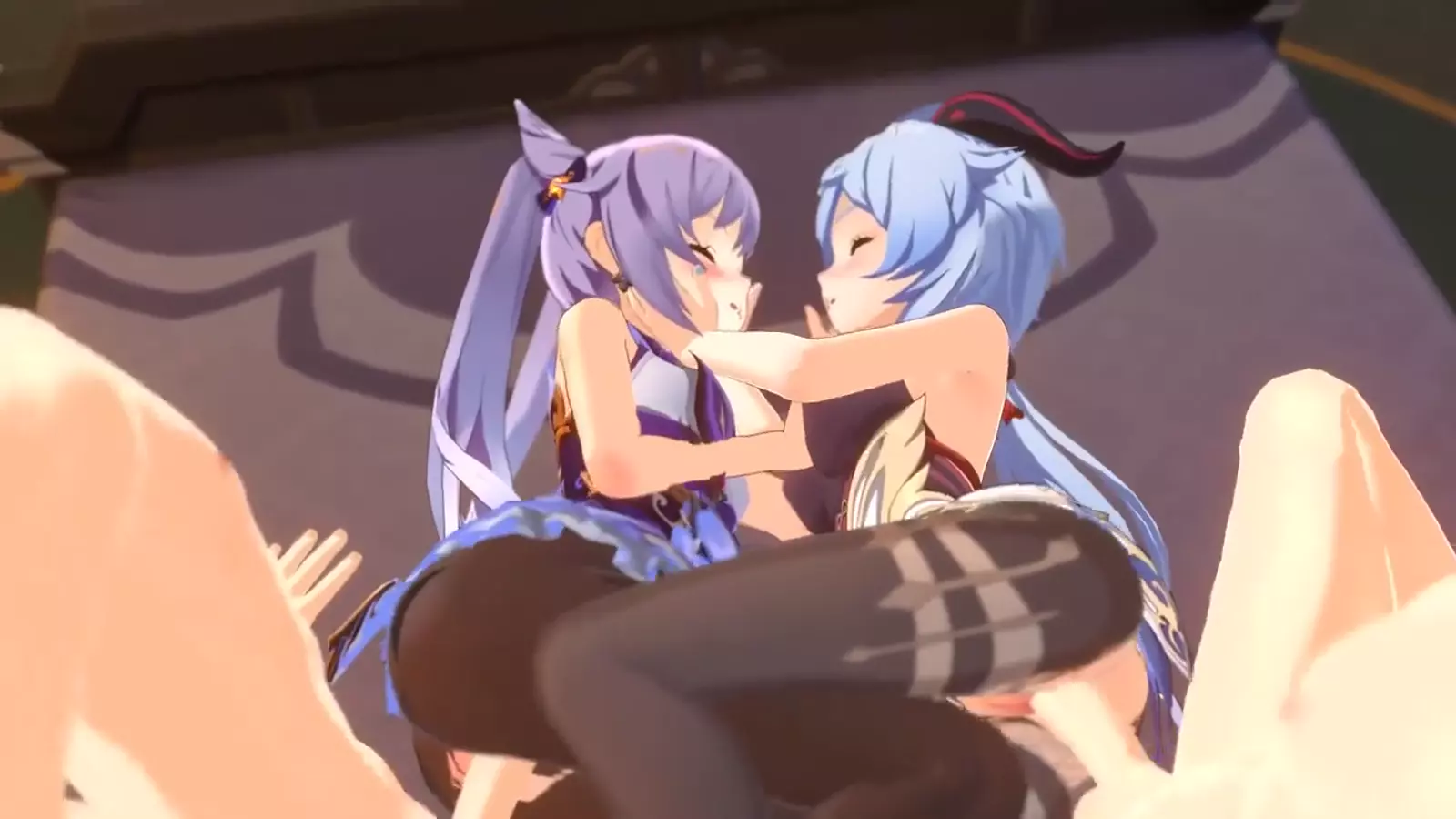 Futa bedroom sisters embrace